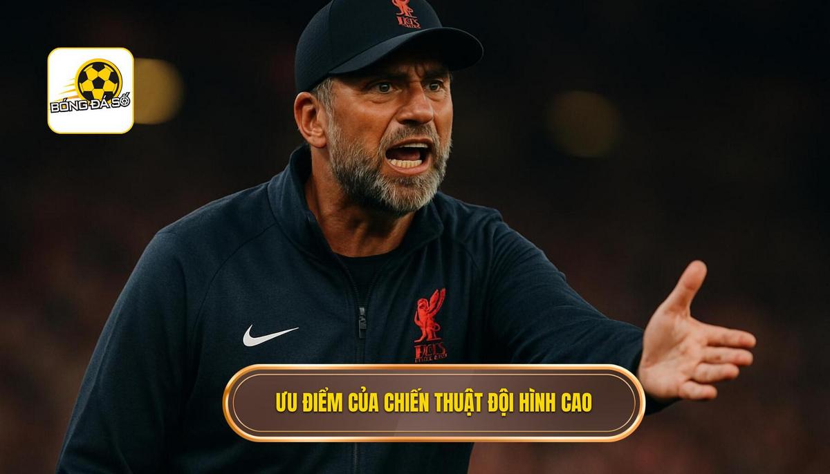 Chiến thuật đội hình cao: Đỉnh cao của triết lý bóng đá tấn công hiện đại 2 Ưu điểm vượt trội khi áp dụng chiến thuật đội hình cao